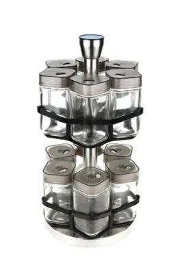 Подставка для специй нерж/пл "Вертушка-2" баночка ст 12шт/120мл, , шт в интернет-магазине Патент24.рф