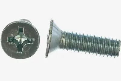 Винт пот. DIN965 М6х20 10шт белый цинк, , упак в интернет-магазине Патент24.рф