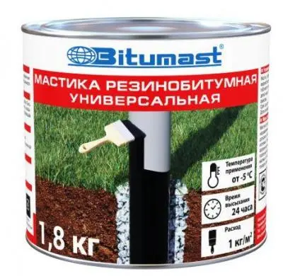 Мастика Bitumast резинобитумная 1,8кг-2л. , , шт в интернет-магазине Патент24.рф