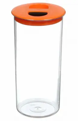 Банка для сыпуч. продуктов пласт. 1,4л. крышка с зажимом высокая с262, , шт в интернет-магазине Патент24.рф