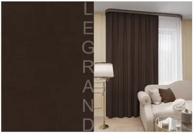 Портьера Канвас 150х260 шоколад ГП, , шт в интернет-магазине Патент24.рф