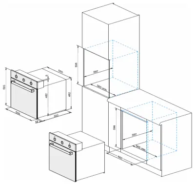 Шкаф духовой DARINA 2V5 BDE 112 708 в интернет-магазине Патент24.рф