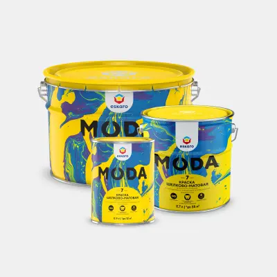 Краска Eskaro Moda 7" матовая 2,7л, , шт в интернет-магазине Патент24.рф