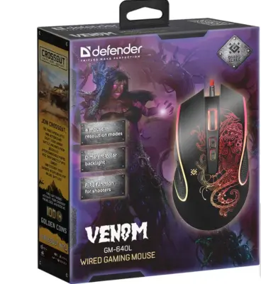 Мышь Defender Venom GM-640L 52640 в интернет-магазине Патент24.рф