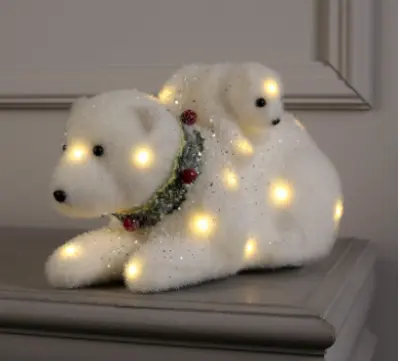 Фигура световая "Медведь и медвежонок" 28LED 26х16х16см 3662099, , шт в интернет-магазине Патент24.рф
