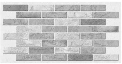 Декор. панель ПВХ 960х485мм Кирпич Дымчатый, , шт в интернет-магазине Патент24.рф