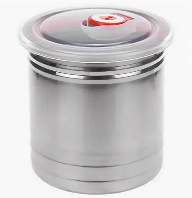 Банка нерж. д/сып прод 1,0л д10см h10,5см пл/кр с пароотвод. в/кор, , шт в интернет-магазине Патент24.рф