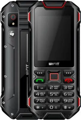 Сотовый телефон WIFIT WiRUG F1 IP68/2G/DualSim Black-Red/Черно-красный в интернет-магазине Патент24.рф