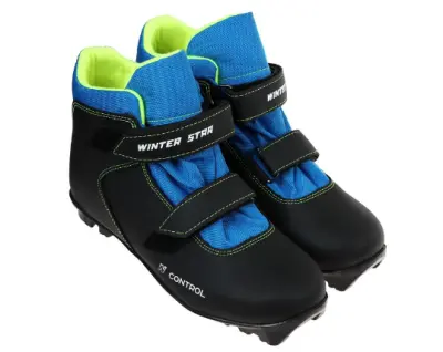 Ботинки лыжные детские Winter Star control kids черный (лого лайм неон) N р.29 7881787, , пар в интернет-магазине Патент24.рф