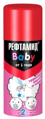 Репеллент REFTAMID Baby аэрозоль 100мл , , упак в интернет-магазине Патент24.рф