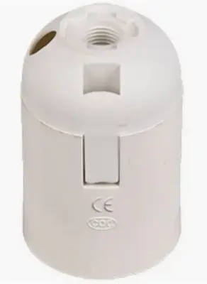 Патрон Ecola подвесной Е27 белый, , шт в интернет-магазине Патент24.рф