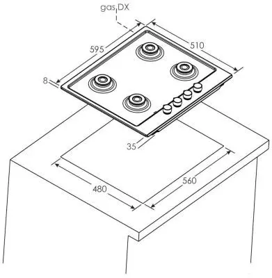 Панель варочная Candy CHW6BRWW в интернет-магазине Патент24.рф