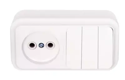 Блок 3ОП (3кл.выкл.+роз.) 3В-РЦ-525, , шт в интернет-магазине Патент24.рф