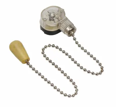 Выключатель для бра REXANT с цепочкой 270мм серебро с дер.након. 32-0105, , шт в интернет-магазине Патент24.рф