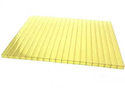 Поликарбонат сотовый 2,1х6х8 мм желтый, , л. в интернет-магазине Патент24.рф
