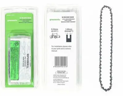 Цепь для цепных аккум. пил Greenworks 40см арт 29767, , шт в интернет-магазине Патент24.рф Цепь для цепных аккум. пил Greenworks 40см арт 29767, , шт в интернет-магазине Патент24.рф
