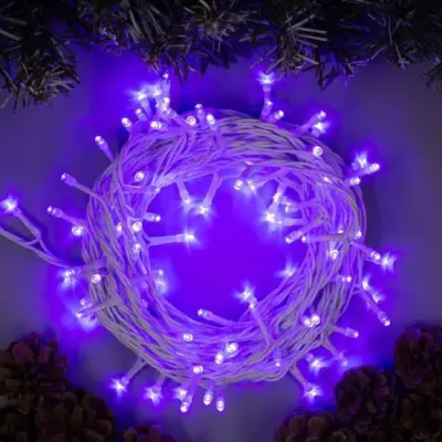 Электрогирлянда-нить ECO. IP44, 10 м, Н.Б. LED-100-220V, 8 режимов, ФИОЛЕТ 3584138, , шт в интернет-магазине Патент24.рф