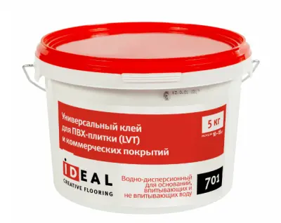 Клей Ideal 701 PRO водно-дисперсионный (5кг), , шт в интернет-магазине Патент24.рф