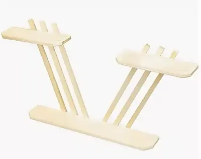 Полка дер. "Моль" 70х40х10см 2-х ярусн. липа 92, , шт в интернет-магазине Патент24.рф