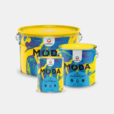 Краска Eskaro Moda 2" глубокоматовая 0.9л, , шт в интернет-магазине Патент24.рф