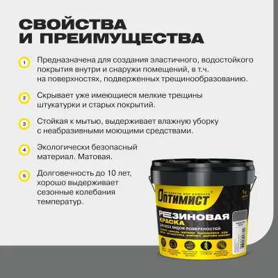 Краска резиновая F310 Оптимист пыльно-серая 1кг, , шт в интернет-магазине Патент24.рф