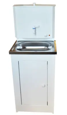 Умывальник дачный КОМФОРТ с подогревом, нерж.мойка, цвет белый 74/4/6, , шт в интернет-магазине Патент24.рф