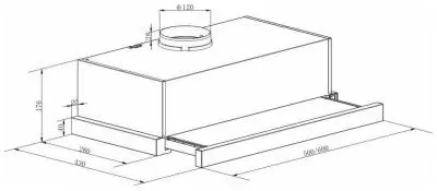 Вытяжка LEX HUBBLE 500 Black в интернет-магазине Патент24.рф