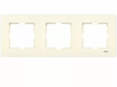 Рамка VI-KO Karre 90960212 3-мест. крем., , шт в интернет-магазине Патент24.рф