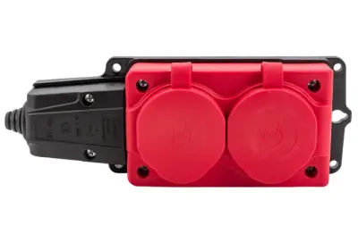 Колодка NE-AD о/у двойная с загл. каучук 2Р+PЕ 1х16А 220-240V IP54 4122, , шт в интернет-магазине Патент24.рф