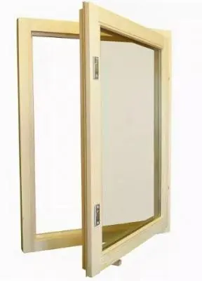 Блок оконный банный с европетлями и завертками 0,85х0,7 П-8, , шт в интернет-магазине Патент24.рф