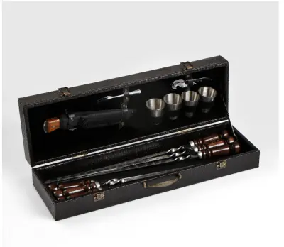 Набор шампуров "Сокол" в кейсе из эко-кожи №26 9310105, , шт в интернет-магазине Патент24.рф