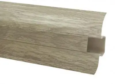 Плинтус пластиковый LP-52 (2500х49х22мм) с кабель каналом, , шт в интернет-магазине Патент24.рф