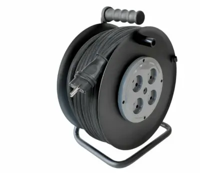 Удлинитель силовой на катушке КГ 2х2.5 4роз. 20м 16А/250В ex0110-0026, , шт в интернет-магазине Патент24.рф