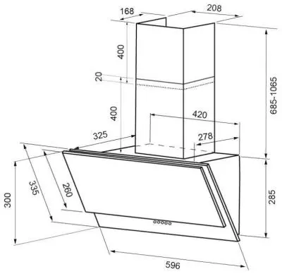 Вытяжка Krona OLLY 600 ivory в интернет-магазине Патент24.рф