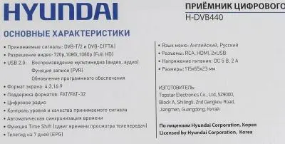 Цифровой ресивер Hyundai DVB-T2 H-DVB440 в интернет-магазине Патент24.рф Цифровой ресивер Hyundai DVB-T2 H-DVB440 в интернет-магазине Патент24.рф