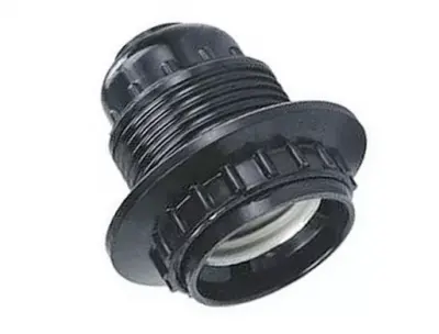 Патрон (карболит) резьбовой с 1-м кольцом Е27Н-024, , шт в интернет-магазине Патент24.рф