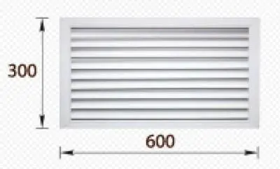Решетка ПВХ Радиаторы 600х300 в асс-менте, , шт в интернет-магазине Патент24.рф