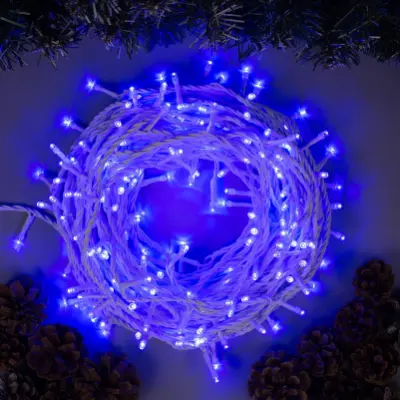 Электрогирлянда-нить ECO. IP44, 20 м, Н.Б. LED-200-220V, 8 режимов, СИНИЙ 3584146, , шт в интернет-магазине Патент24.рф