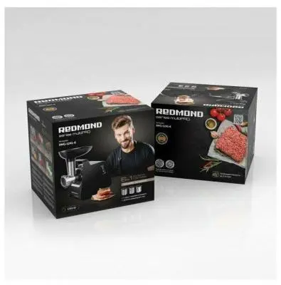 Мясорубка Redmond RMG-1241-6 1340Вт, овощерезка, черный в интернет-магазине Патент24.рф