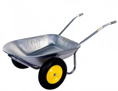 Тачка строит.2 колеса БИБЕР корыто оцинк. 1мм, 78л, , шт в интернет-магазине Патент24.рф