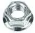 Гайка с фланцем DIN6923 М10 бел.цинк (5шт), , упак в интернет-магазине Патент24.рф