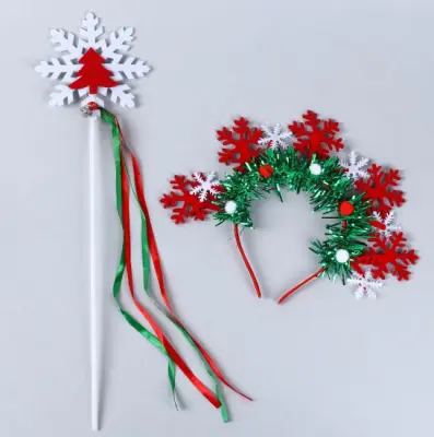 Набор карнавальный "Новый год" 2 предмета: ободок, жезл, виды МИКС 7882925, , шт в интернет-магазине Патент24.рф