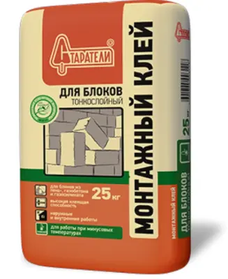 Клей Старатели д/блоков (газосиликата) тонкослойный 25кг, , шт в интернет-магазине Патент24.рф