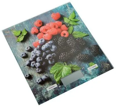 Весы кухонные Delta KCE-51 5кг "ягодный микс" стекло в интернет-магазине Патент24.рф