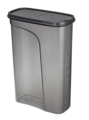 Емкость для сыпуч. продуктов БЕСТ 3л Графитовый 95х190х280мм М1257, , шт в интернет-магазине Патент24.рф