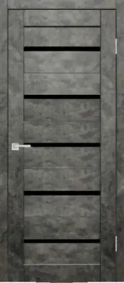 Дверное полотно Твист Нью ПО60 экошп. бетон графит (ст. лак черн), , шт в интернет-магазине Патент24.рф