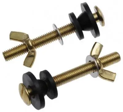 Крепление бачка к унитазу М8 металл с гайкой "барашек" (комплект 2шт) 06059, , шт в интернет-магазине Патент24.рф