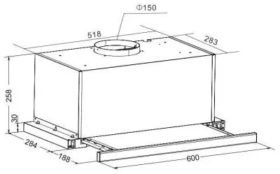 Вытяжка Hansa OTP 6241 IH 150Вт,550 м³/ч в интернет-магазине Патент24.рф