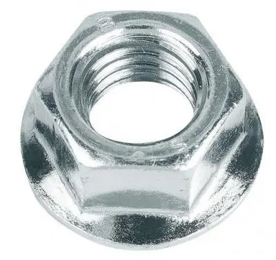 Гайка с фланцем DIN6923 М10 бел.цинк (5шт), , упак в интернет-магазине Патент24.рф