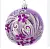 Елочная игрушка шар "Фиалка" д9,5см стекло руч/росп под/уп , , шт в интернет-магазине Патент24.рф